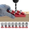 Kits Self Centering Dowelling Jig Woodworking Joinery Hole Drill Guide Wood Dowel Positioner Locator with 3-10mm Drill Sleeves
