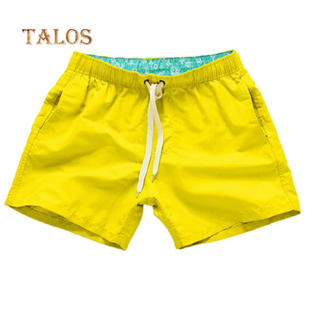 

Мужские летние пляжные шорты со шнурком XXL жёлтый