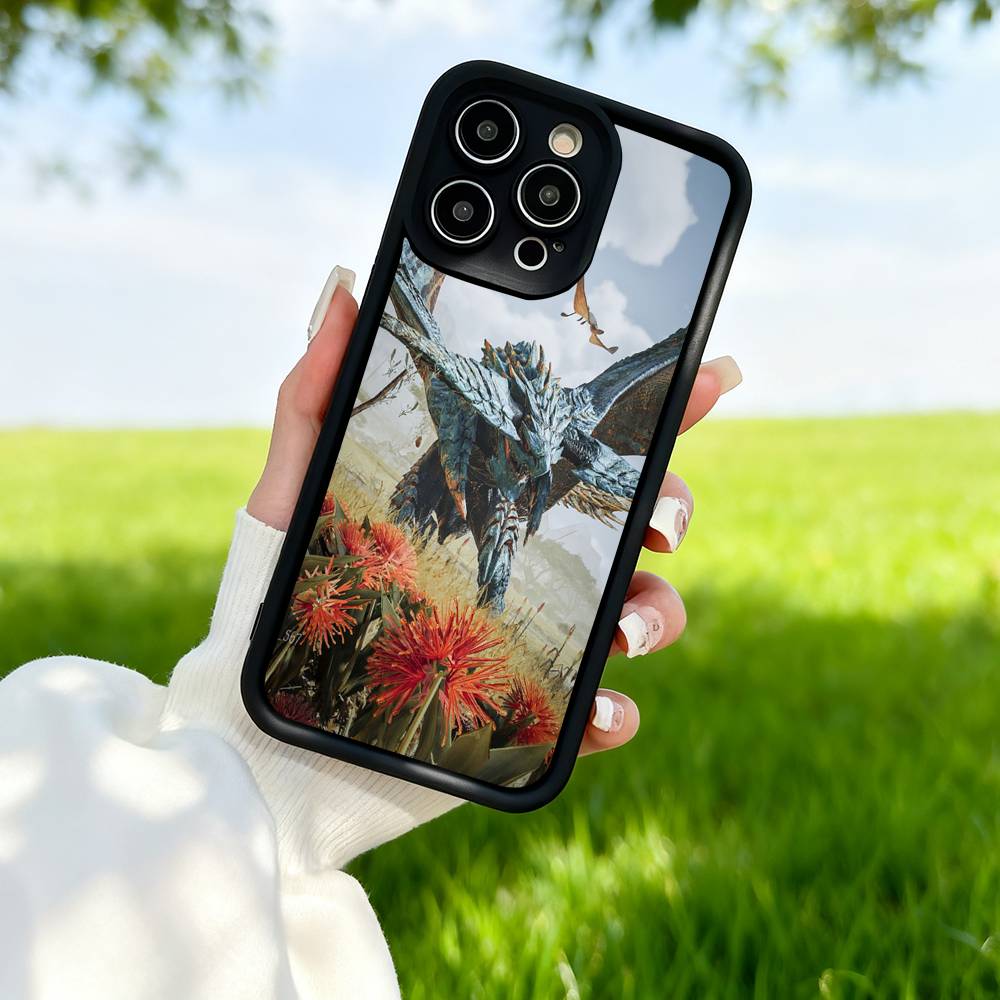 

Game M-Monster H-Hunter Shockproof Soft Phone Case For IPhone 17 Air 17 16 15 14 13 12 11 Plus Pro Max iPhone 12promax