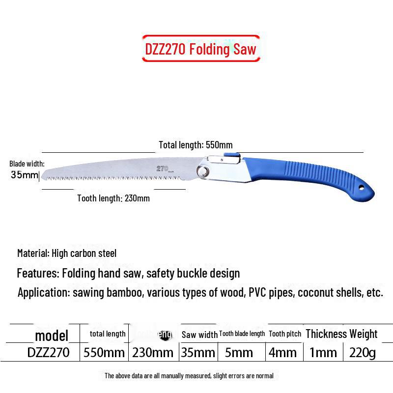 

Портативная складная ручная пила для обрезки, деревообработки и использования на открытом воздухе