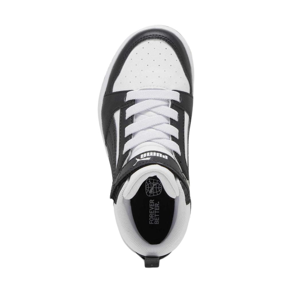 Puma Rebound Mid Kids Sneakers Kids Sneakers Black White 393832-01