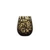 Art Style Amber Leopard Goblet Vintage Water Cup Leopard Spot Highball Glass  Dinning Table