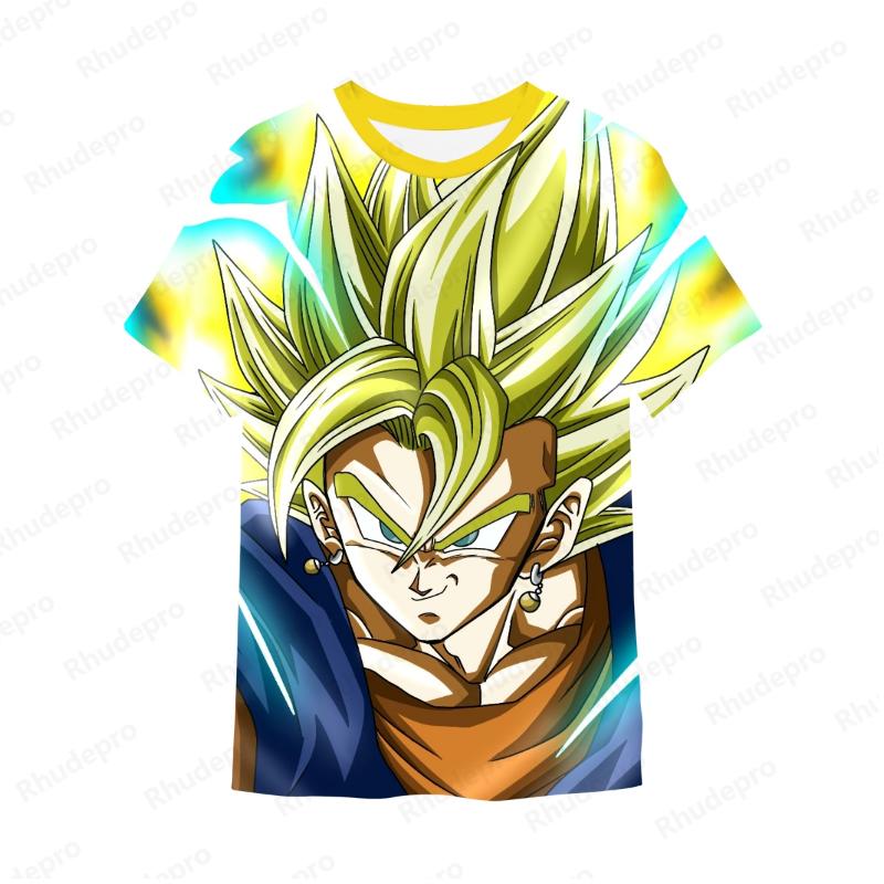 Goku Y2k Z T Shirt For Men Short Sleeve Cosplay T-shirt New Fashion High Quality Streetwear Anime 2024 Vegeta Trend