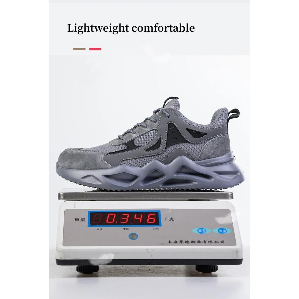 Lightweight Safety Shoes Men Breathable Protective Work Sneakers Steel Toe Work Shoes Anti-smash Indestructible Safety Boots