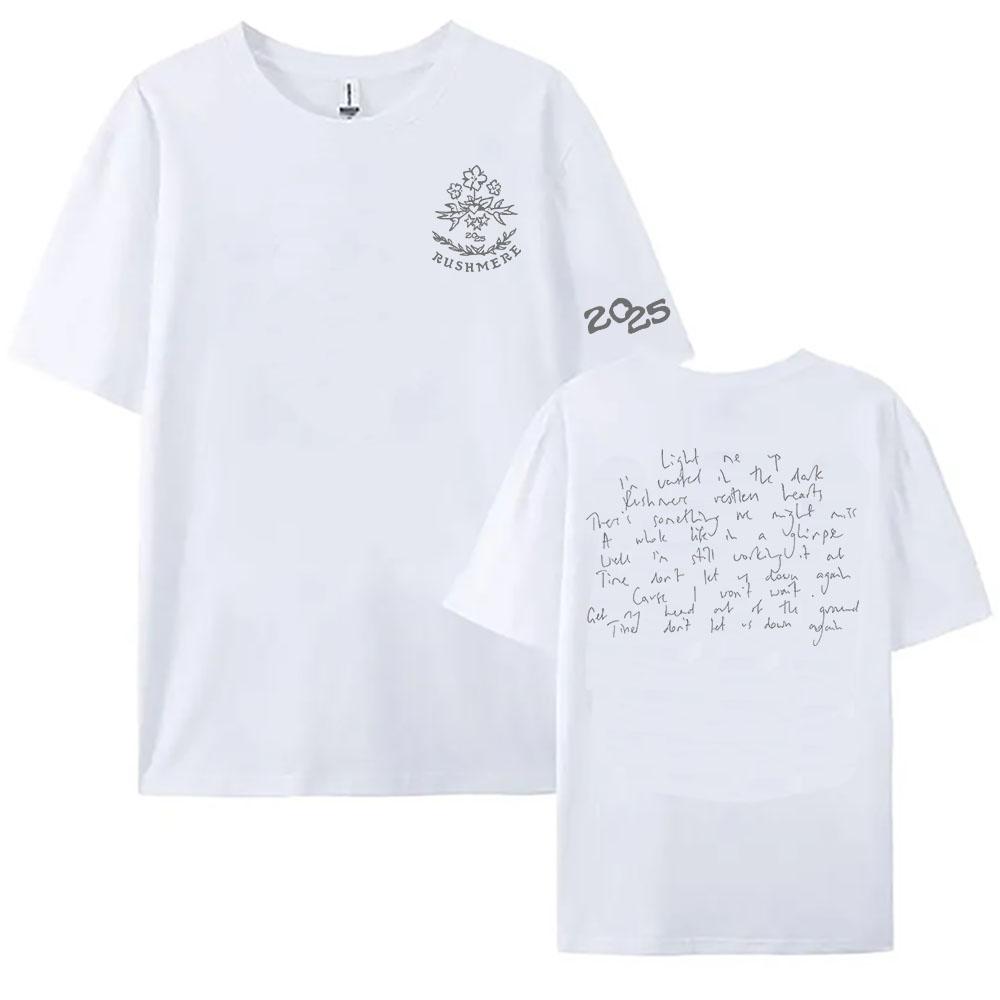 

Women Clothing Mumford Sons RUSHMERE Album 2025 Tshirt Summer Round Neck Soft Tshirts Folk Rock Band Graphic Print T Shirt S
