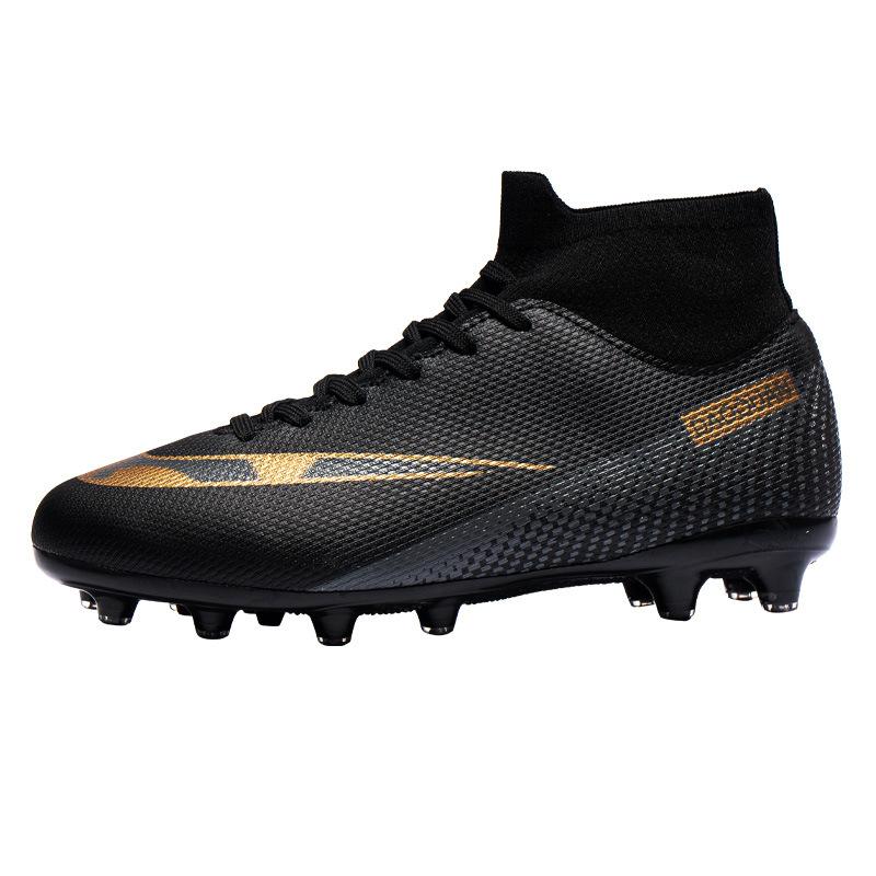 Popular high-top breathable football shoes indoor and outdoor grass training shoes