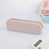 Silicone Pencil Case, Large Capacity Rectangle Pen Holder, Washable Cute Stationery Organizer for Office School