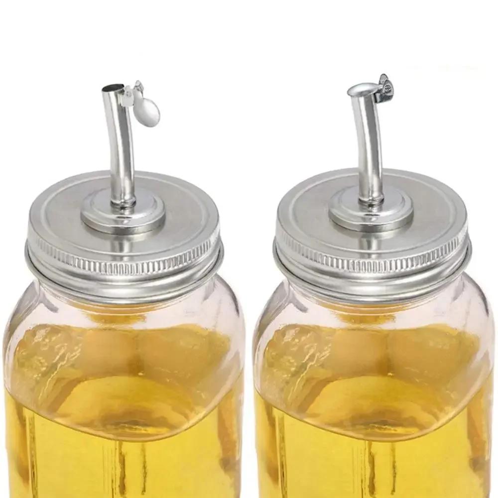 Can Lids Jar Oil Spout Lid Wide Regular Mouth for 70mm 86mm Jar Fermentation Lid Cover with Airlock