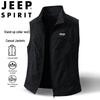 JEEP SPIRIT Men's Stand-Collar Outdoor Fishing Vest