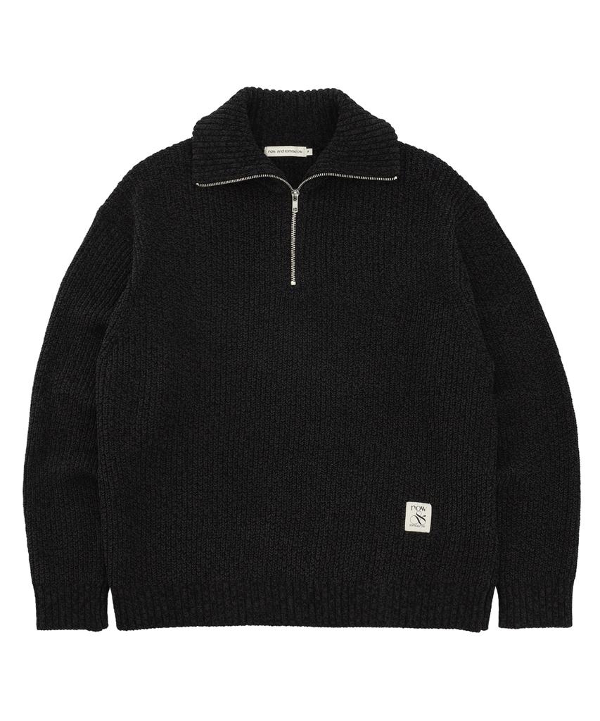 NOWANDTOMORROW Half Zip-Up Pullover [3 Color]