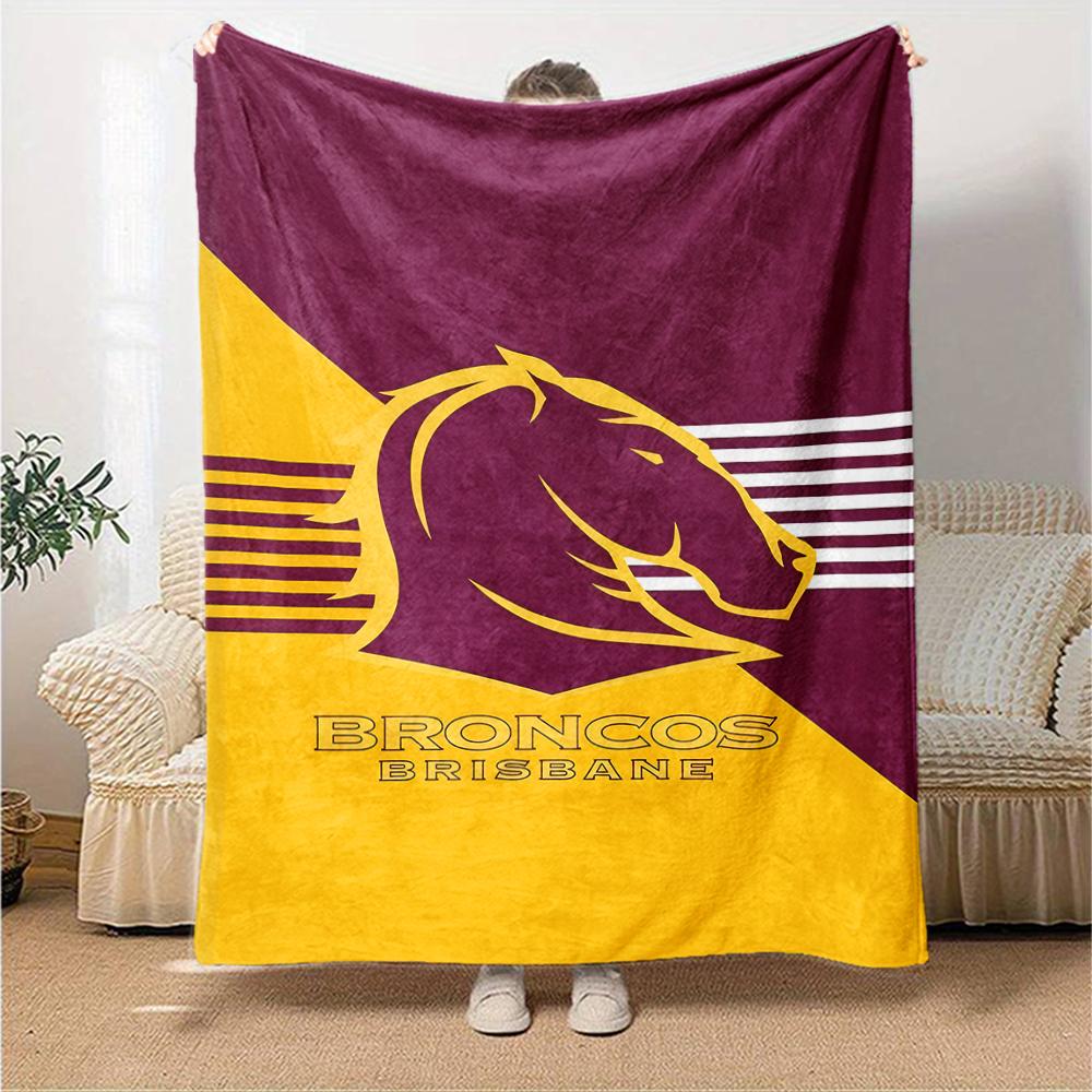 1pc Football Team (19) Blanket, Gift, for Men and Women, Soft Blanket, Good for Sofa Bed Couch Travel, Lightweight Flannel Blanket