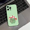 Cartoon F-Frog12 S-Strawberry Phone Case  For iPhone17,16,15,14,13,12,11 Plus,Pro Max Soft Black Cover