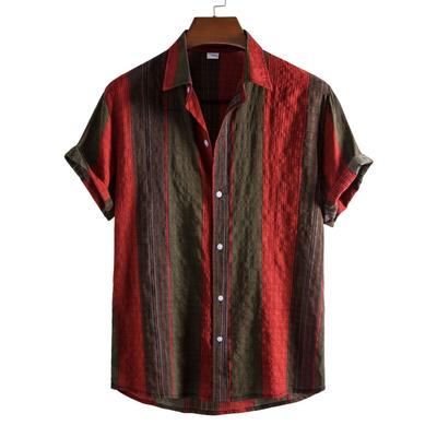Shirts for Men Shirt T-shirts Man  3d Print New Men's Clothing Beach  Fashion Blouses Social Hawaiian Cotton Oversize