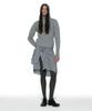 PARTIMENTO WOMEN Cutout Warmer Knit Hoodie_Melange
