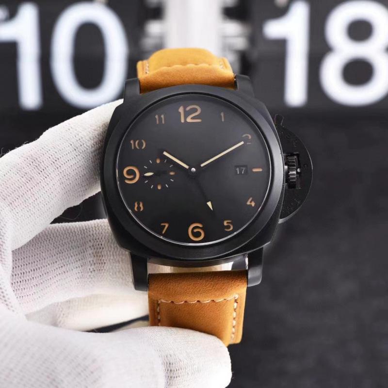 Men's Luxury Carbon Fiber Sports Watch - Sea Buckthorn Dial, Lumino Series, Fully Automatic Mechanical