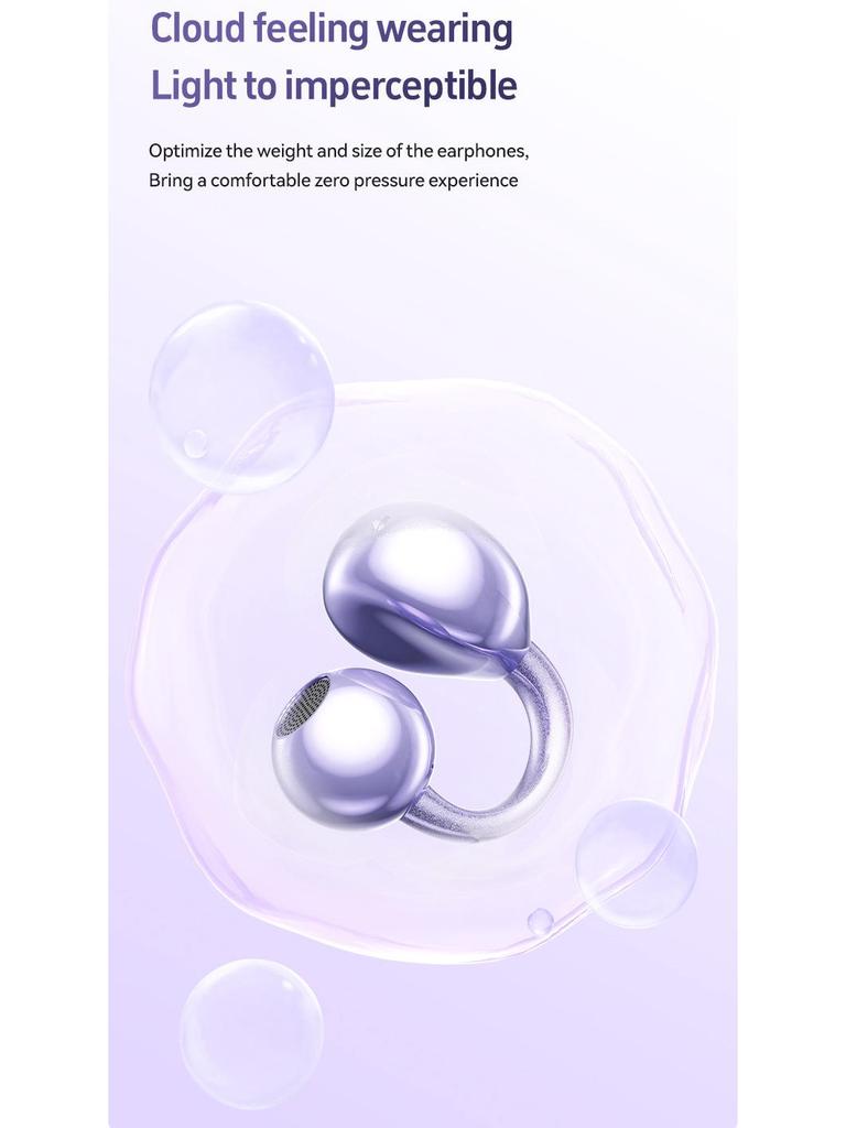 Wireless Non-In-Ear Bluetooth Earbuds, Open-Type, Comfortable Wear, No Pain