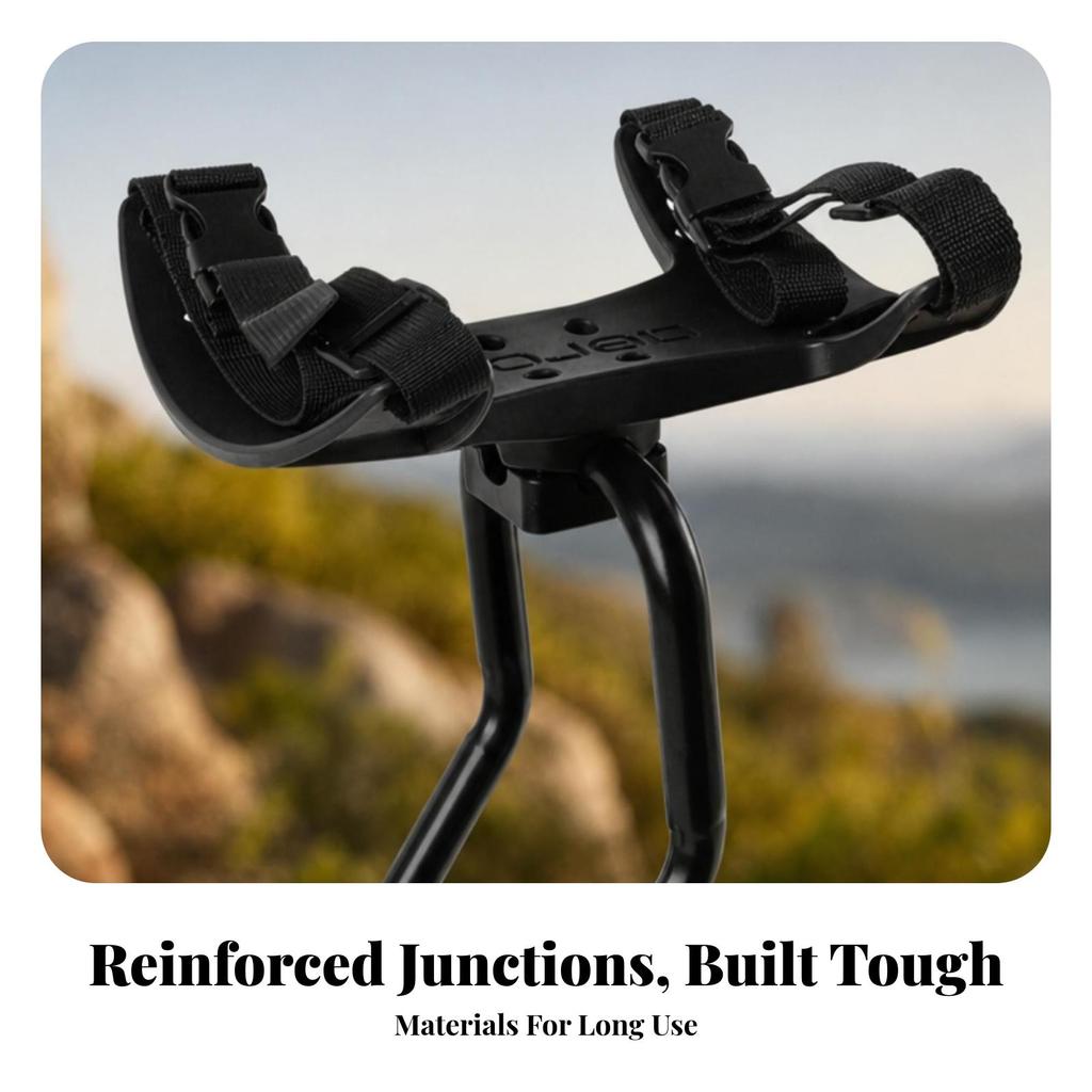 Bike Rear Rack with Rotating Platform Nylon for Cyclists, Commuters