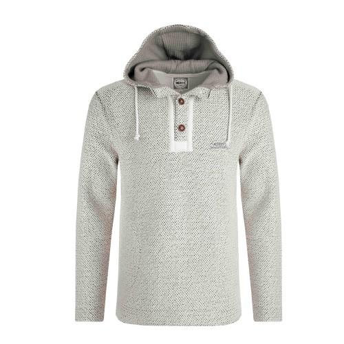 Weird Fish Herr Bakersfield Macaroni Knäpphuvtröja