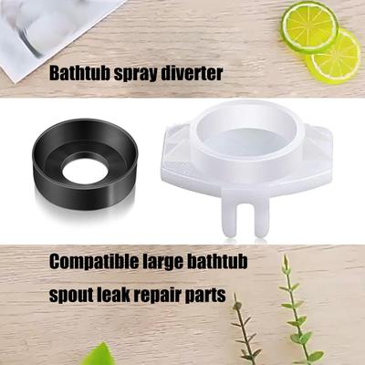 Badewannen-Auslauf Umsteller Reparaturset Auslaufsicher Reparatur Ersatzteile Tragbares Zubehör für Duscharmatur Gebrauch 6 Stück