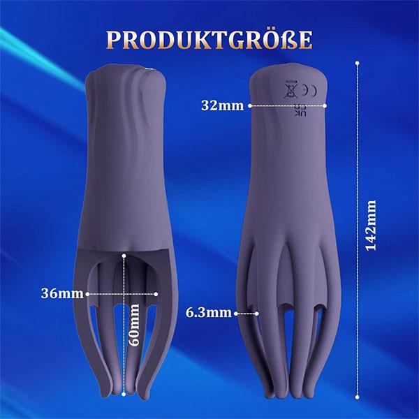 Mužský Glans Stimulate Massager 10 režimů Trenér zpoždění penisu Vibrátor Masturbátor Automatická orální Climax Sexuální hračka pro muže