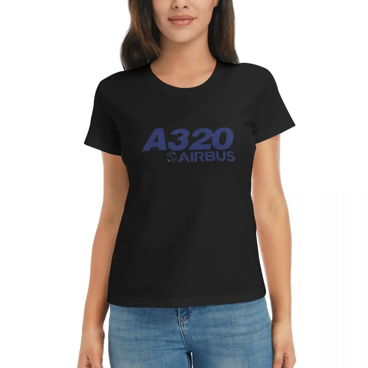 

Women TShirt Airbus A320 Logo Summer Short Sleeve Tees ONeck Cotton T Shirts Clothes Tops Streetwear 4XL