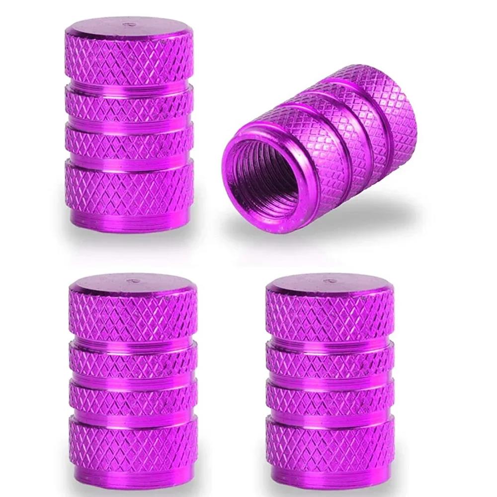 Aluminum Alloy Tire Valve Stem Caps 4 Pcs Universal Stem Covers for Cars Motorcycles and Bikes Auto Tire Accessoires Valve Stems 1