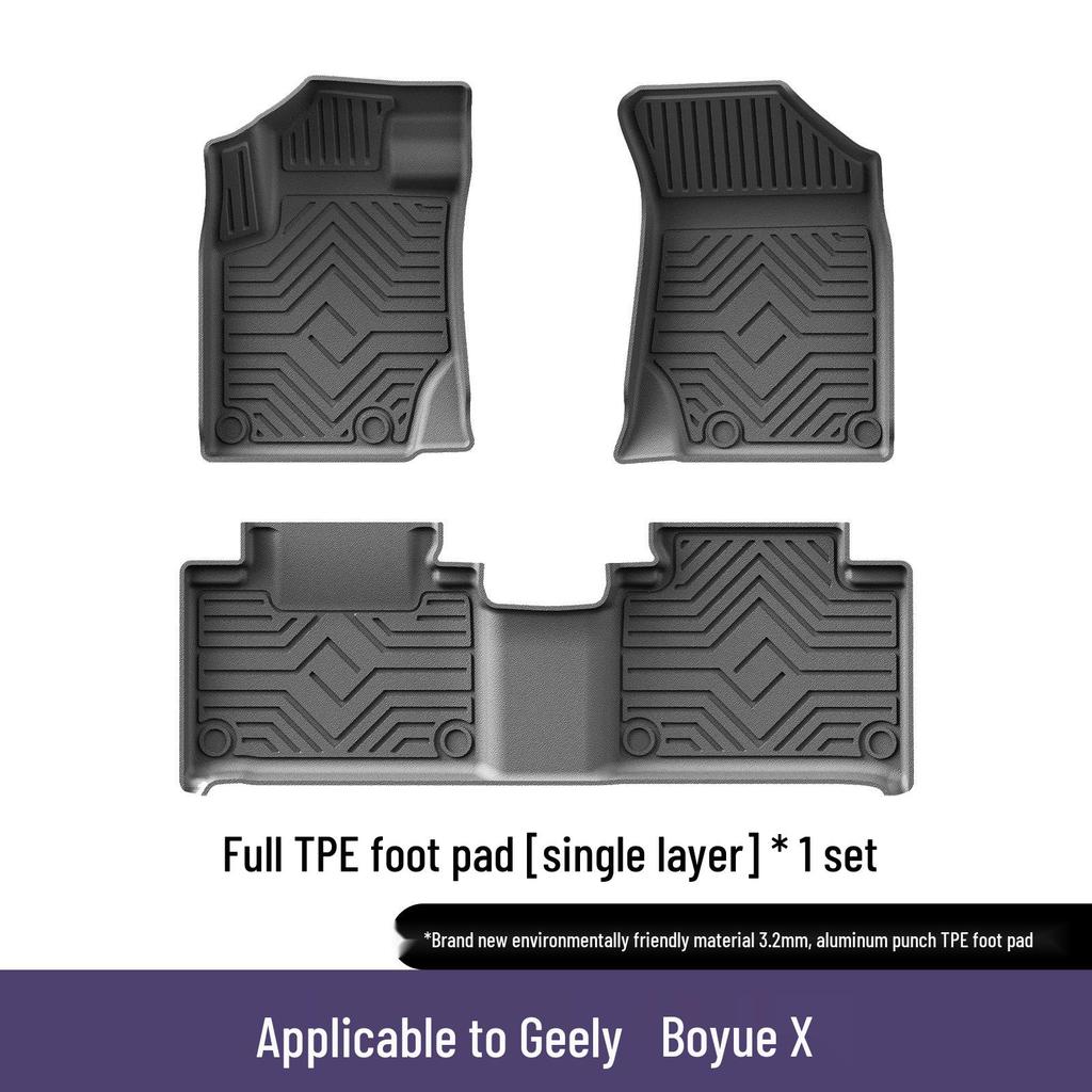 Geely Boyue X 22 Model Custom TPE Floor Mats - Durable, Eco-Friendly, 3D All-Weather Design