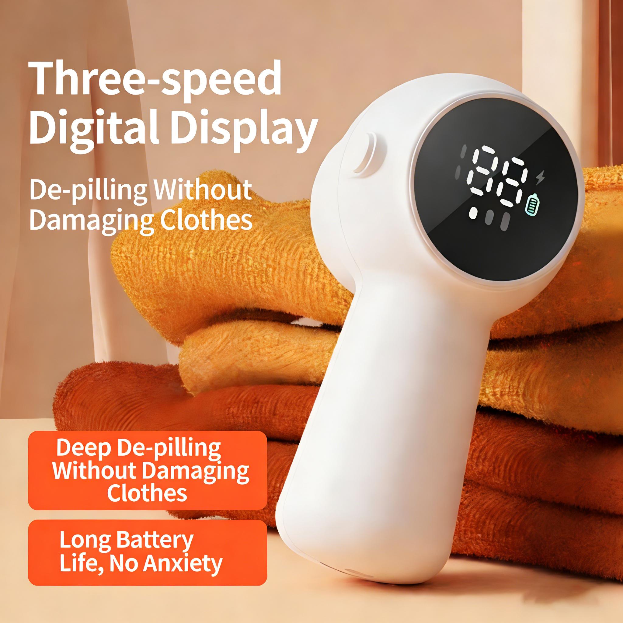 Fabric Shaver Electric Lint Remover Hair Ball Trimmer Household Clothes Shaver USB Rechargeable Pilling Remover Clothing Sweater белый