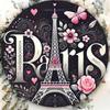 Paris Eiffel Tower Metal Tin Sign Retro Vintage Wall Decor Plaque for Cafe Bar Home