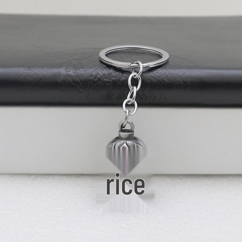 Retro Metal Jewelry Keychain with Bell Pendant - Car and Bag Decoration