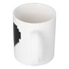Ceramic Cup Heart Pattern Heat Sensitive Changing Color Mug for Home Office Restaurant Bar Use