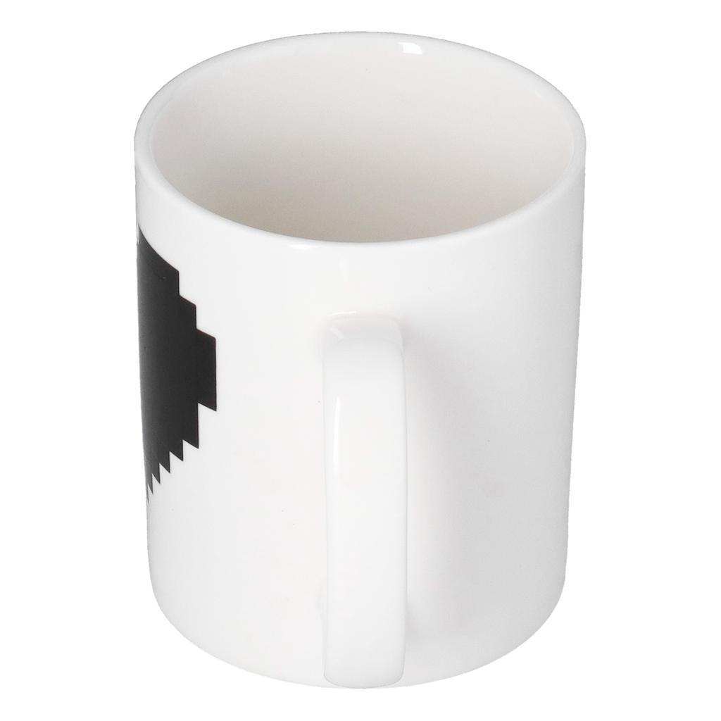 Ceramic Cup Heart Pattern Heat Sensitive Changing Color Mug for Home Office Restaurant Bar Use