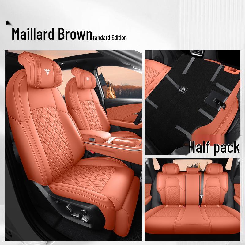 Nezha L Car Seat Cushion - New Model, Full Leather, Universal for All Seasons