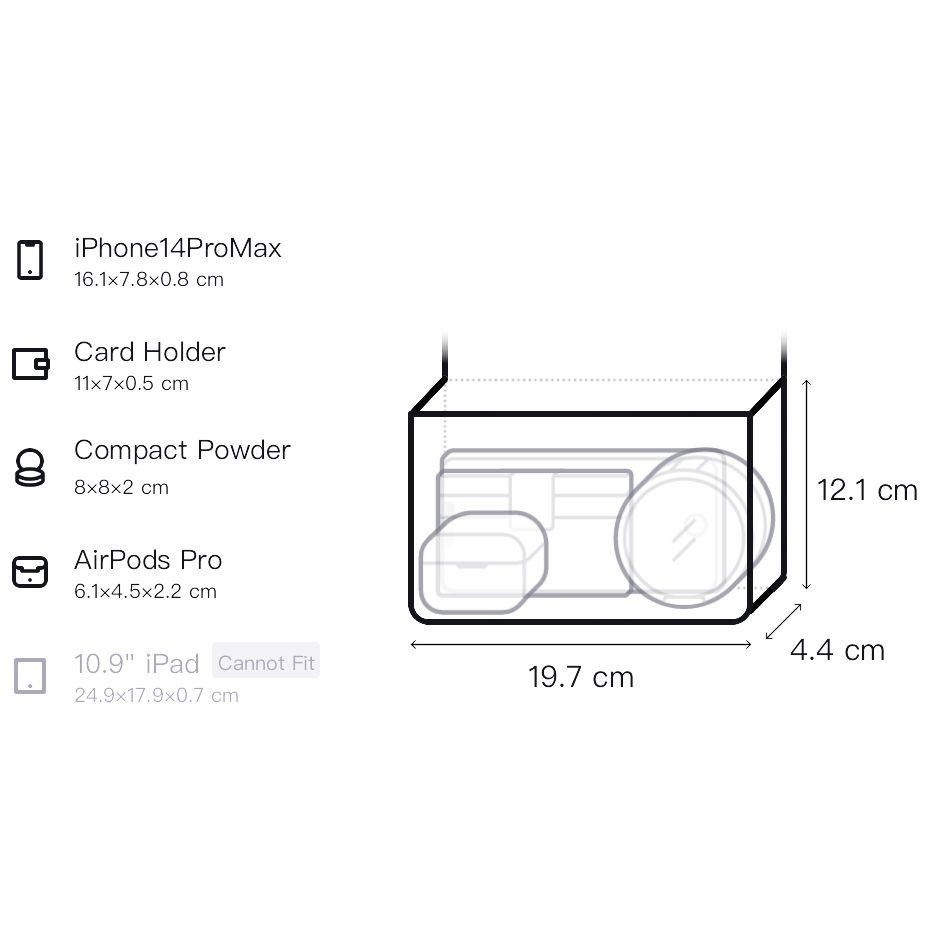 Coach Pouch 20 Embossed Letter Logo Zipper Crossgrain Leather And Canvas Handbag Women Handbags White CJ797-CHK