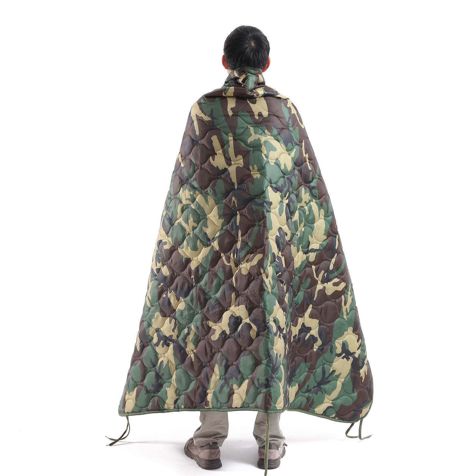 

Портативна камуфляжна ковдра для кемпінгу на вулиці - легка, товста, тепла, захищена від бризок килимок для пікніка та складна ковдра для сну 200*140cm зелений