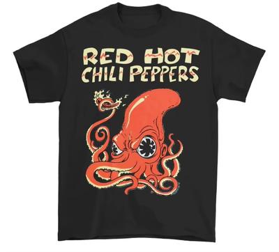 Red Hot Chili Peppers Rock ShortSleeved TShirt For Unisex Punk Pure Cotton Summer Trendy Unisexs And Unisexs Top