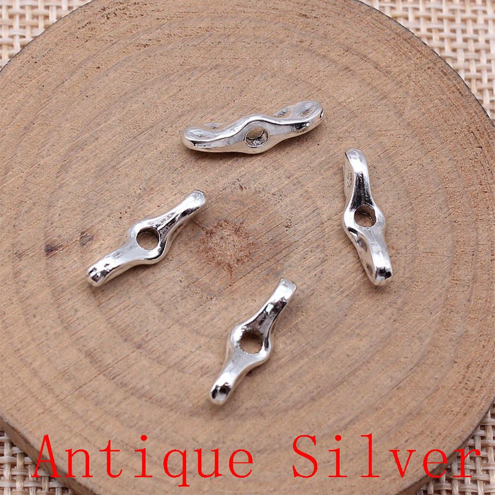 Charms Piatto Torsione Foro Grande Perline Sfuse Per Braccialetto Collana Gioielli Fabbricazione Componenti
