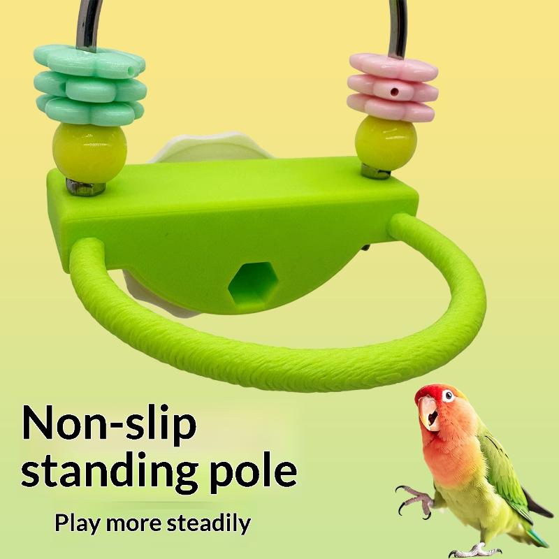 Parrot Toys Self-Entertainment Budgie Chewing Interactive Bird Perching On A Perch Playtime And As A Decoration For Parrot Cages