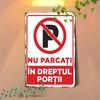 1pc Traditional Iron Metal No Parking Sign 8x12 Decorative Plaque Multipurpose Wall Art for Home & Office Traffic Management