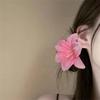 Fermagli per capelli a forma di fiore di giglio per donne ragazze Barretta Clip a pinza di granchio Fermagli per capelli per coda di cavallo Copricapo da bagno spiaggia Accessori per capelli
