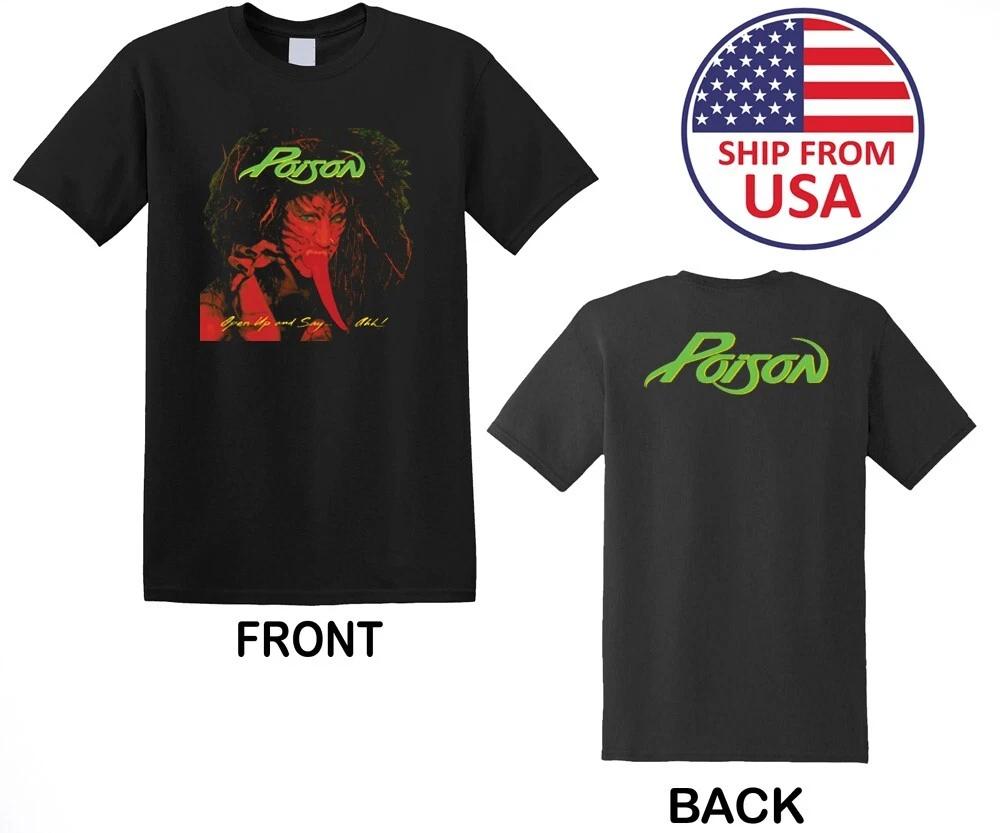 Poison Open Up And Say Ahh! Men s Black Size S to 3XL 2XL