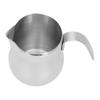 650ml Capacity Milk Frothing Pitcher Stainless Steel With Handle Espresso Frothing Cup Silver Milk Frothing Jug Coffee Brewing