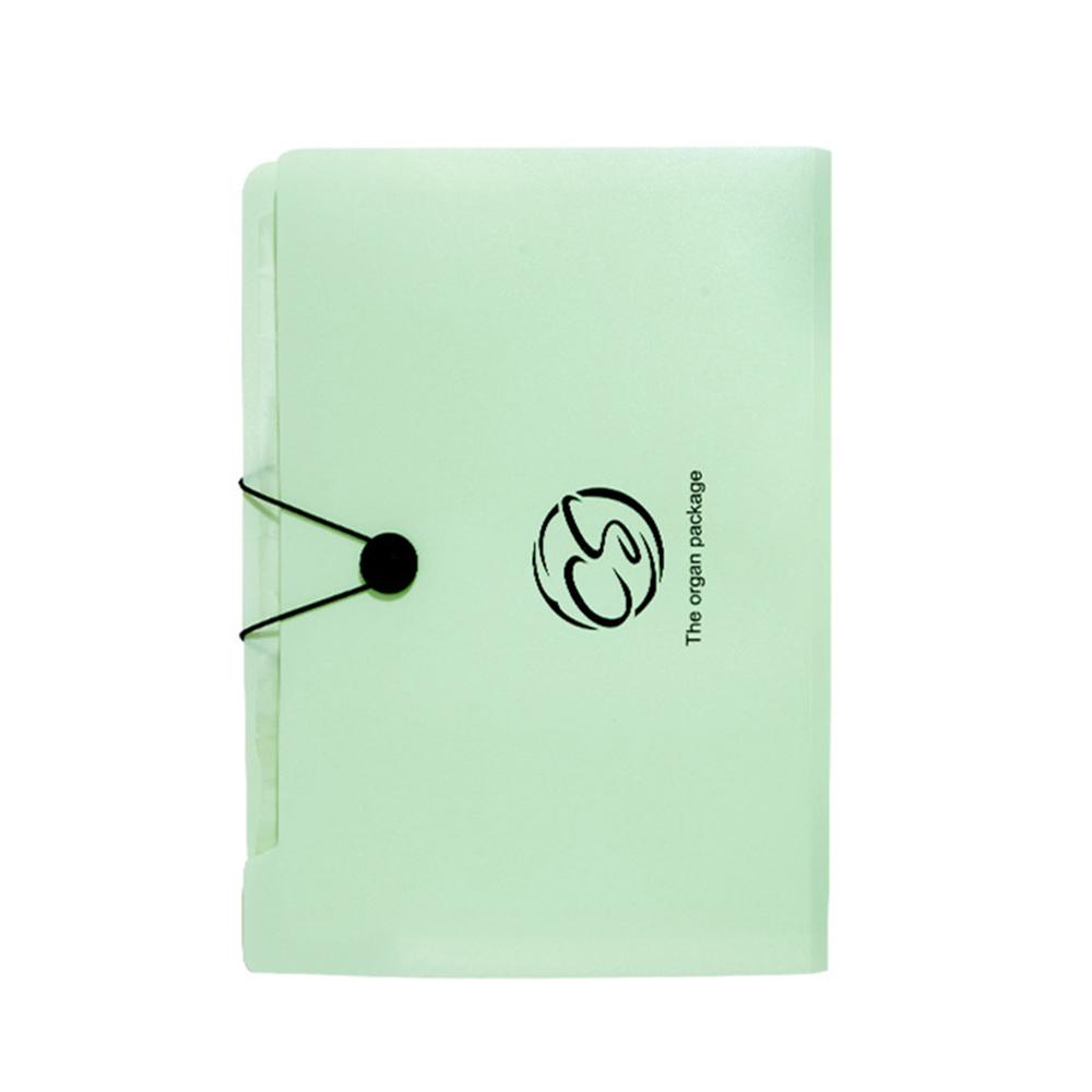 1PC Organ Bag 12-Compartment Folder Student Papers Folder Storage Bag A4 Multi-Layer Office File Bag