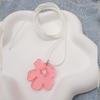 Sweet Irregular Flower Pendant Necklace Party Jewelry Fashion Statement Choker Fashion Simple Cord Collar Necklace