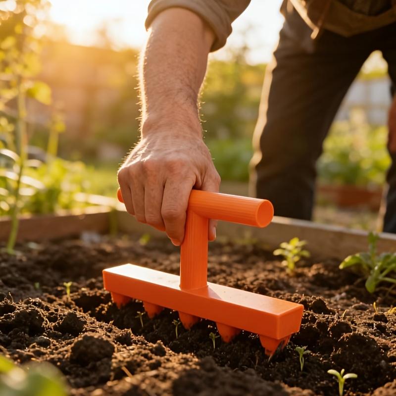 1PC Gardening Punch Seeder Household Vegetable and Flower Seedling Punch - Balcony Vegetable Garden Seedling Sowing Artifact
