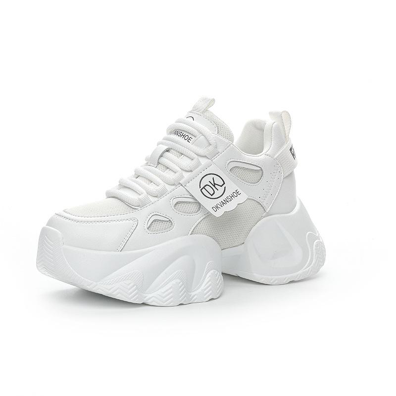 6616-2 Mesh inner height increase dad shoes women's spring and summer new versatile Korean version platform dad shoes student break