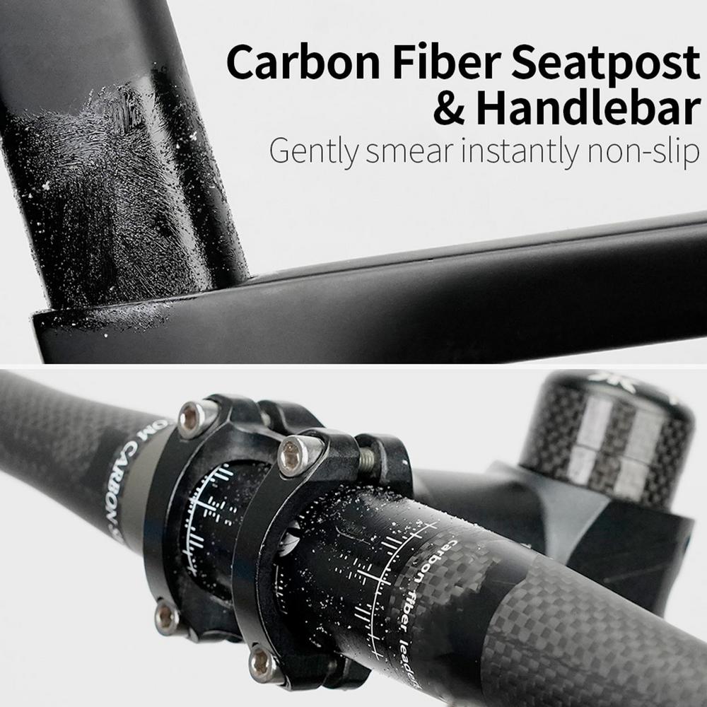 Agente Anti-Derrapante de Fibra de Carbono 10G Para Espigão de Selim Guidão Quadro Mesa Superfícies de Fibra de Carbono Acessório de Proteção Graxa de Bicicleta 1-4 peças