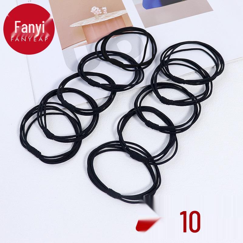 Women's A1V40 Hair Tie Set: Simple One-Piece Ponytail Rope with Free Shipping