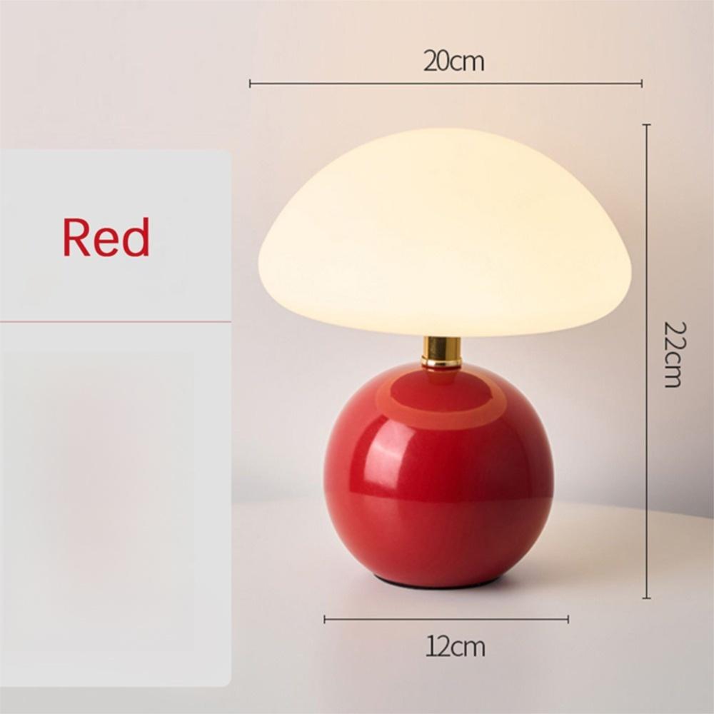 Tri Color Dimming Table Lamp USB Plug Atmosphere Light Creative Mushroom Bedside Lamp  Living Room
