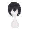 Cos Short Black Cosplay Wig With High Temperature Silk For Anime Costumes
